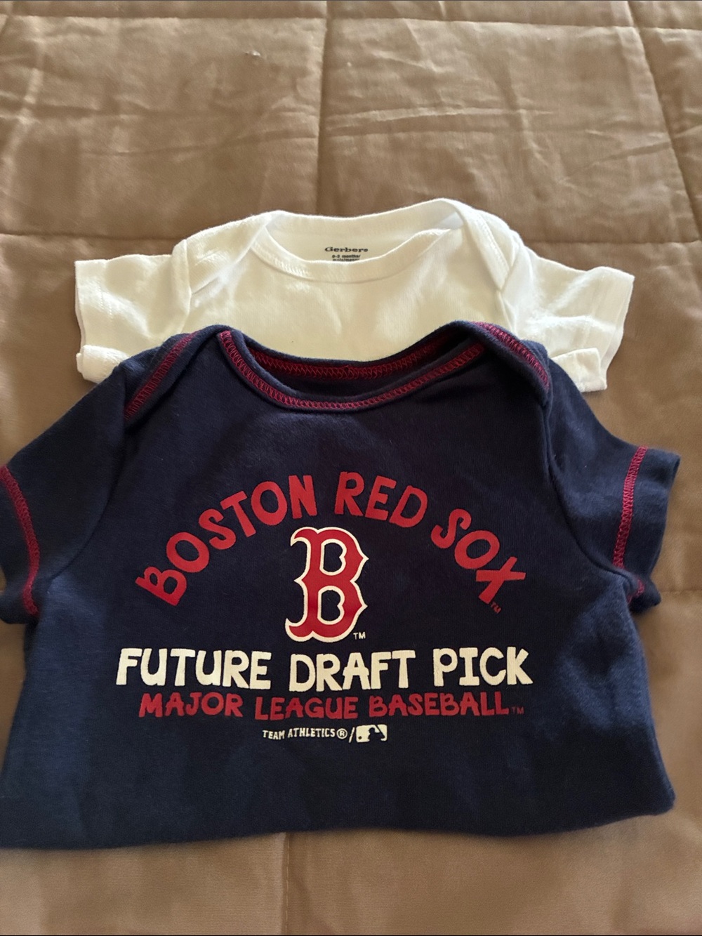 MLB Baby “Future Draft Pick” Boston Red Sox Onesie and Gerber Onesie